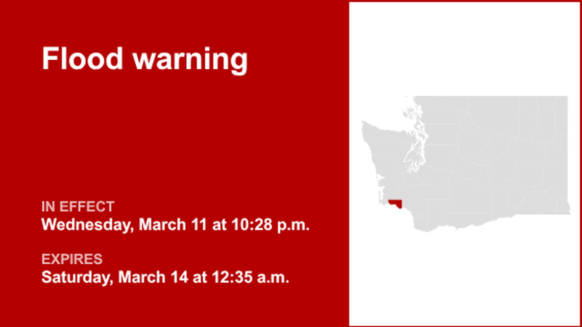 UPDATE: Flood warning active for Wahkiakum County until further notice 