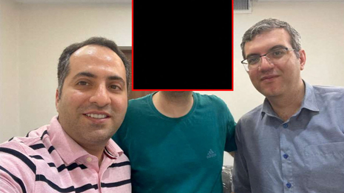 Mahdi Sadeghi, a dual U.S.-Iranian national, appears in an 2024 photo that federal prosecutors in Boston, Massachusetts, U.S., obtained from his phone and included in a court filing on January 13, 2025 that depicts Sadeghi with two other individuals, including Mohammad Abedini. U.S. Department of Justice/Handout via REUTERS.