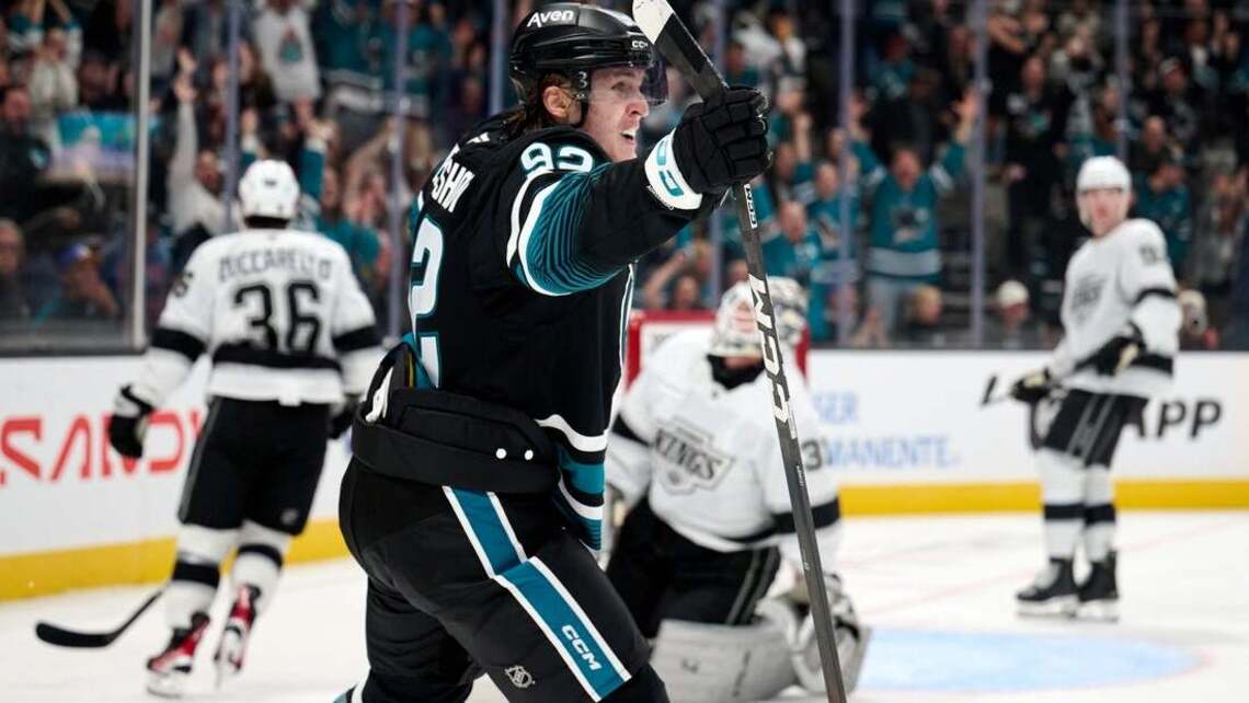 Igor Chernyshov's OT goal lifts Sharks past Kings 