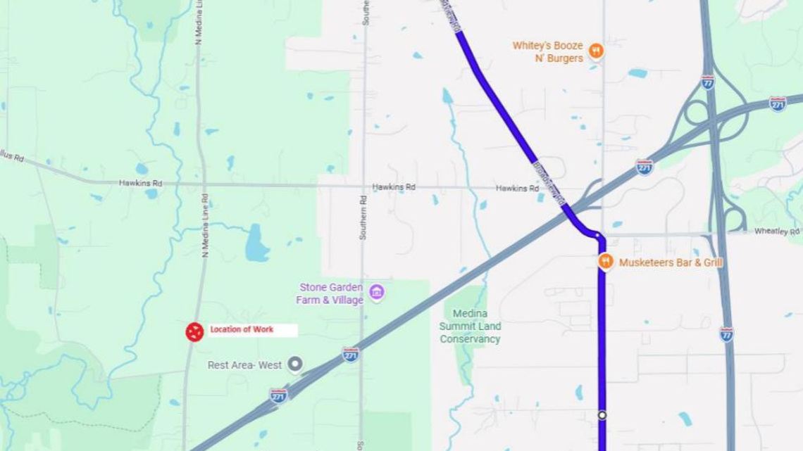 Section of North Medina Line Road to close for culvert replacement