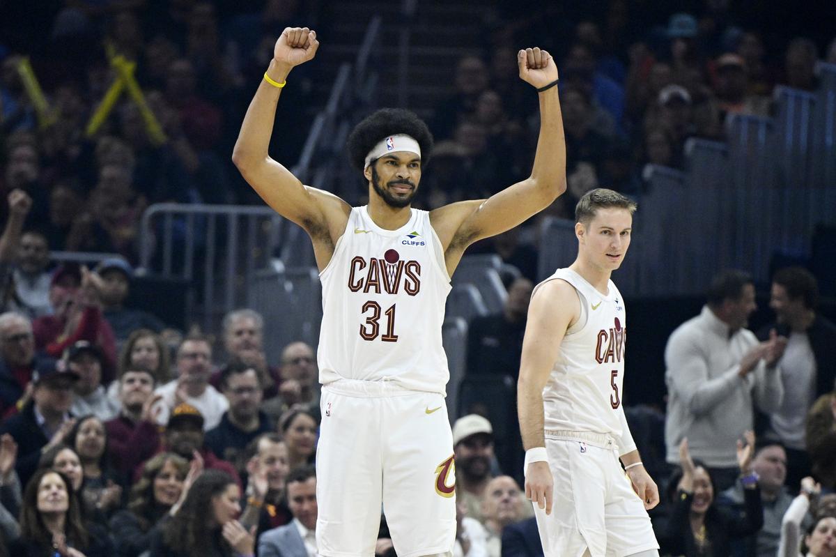  Cleveland Cavaliers center Jarrett Allen (31) David Richard-Imagn Images