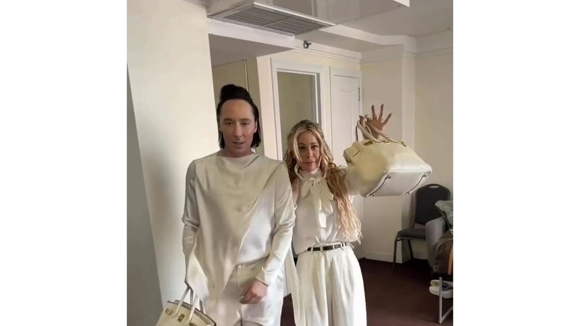Traitors' Tara Lipinski and Johnny Weir Reveal How They Got Matching Birkin 