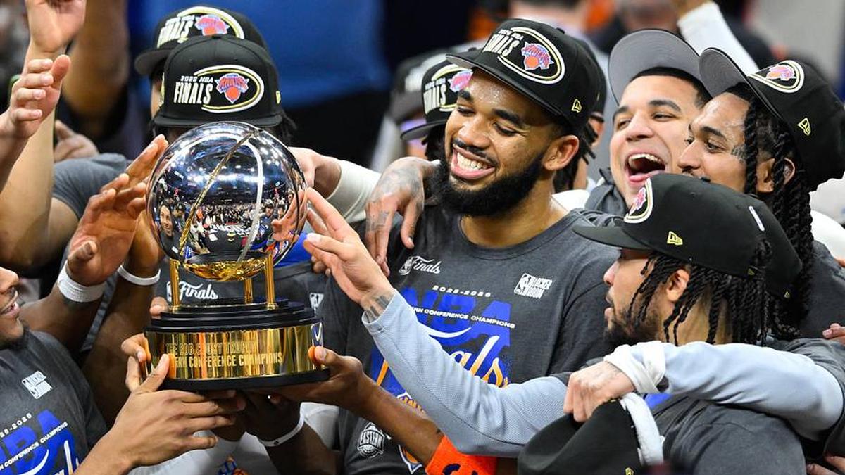  Karl-Anthony Towns adjusted his role seamlessly over the Knicks' playoff run | David Richard-Imagn Images 