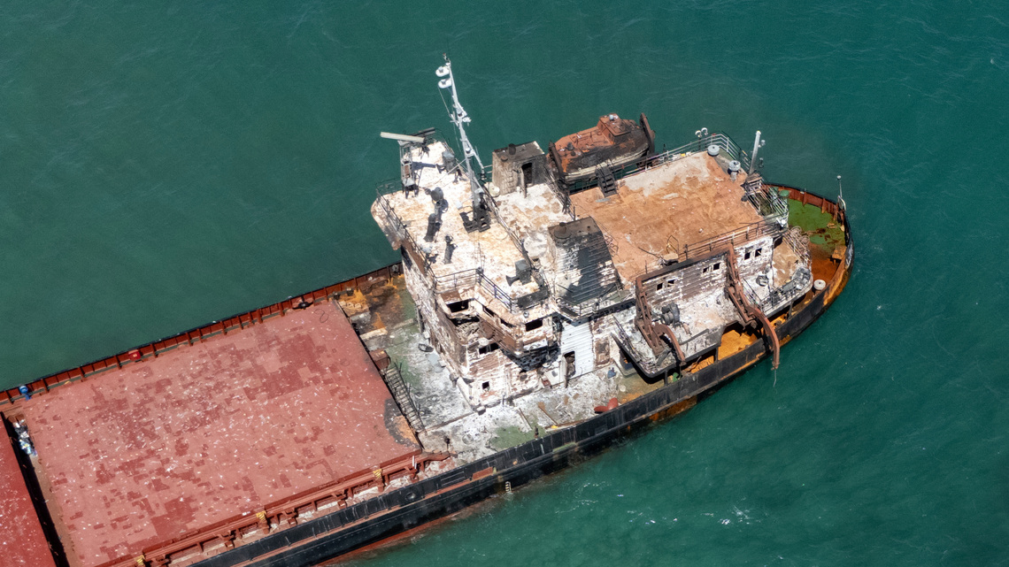 Ships adopt makeshift anti-drone defences as Black Sea attacks intensify