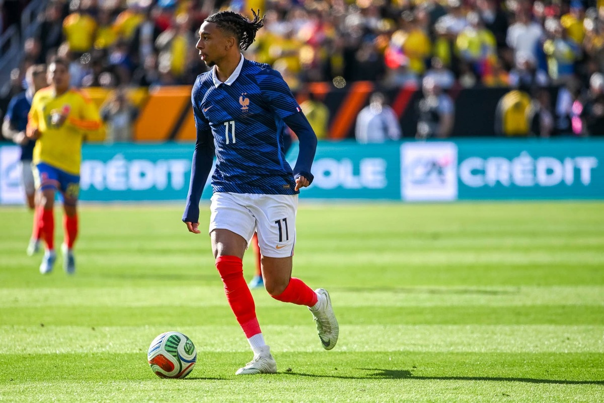  France forward Michael Olise (11) during an international friendly match against Colombia. Tommy Gilligan-Imagn Images