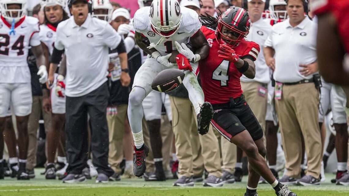 Gunner Stockton throws 5 TDs as No. 2 Georgia crushes Western Kentucky