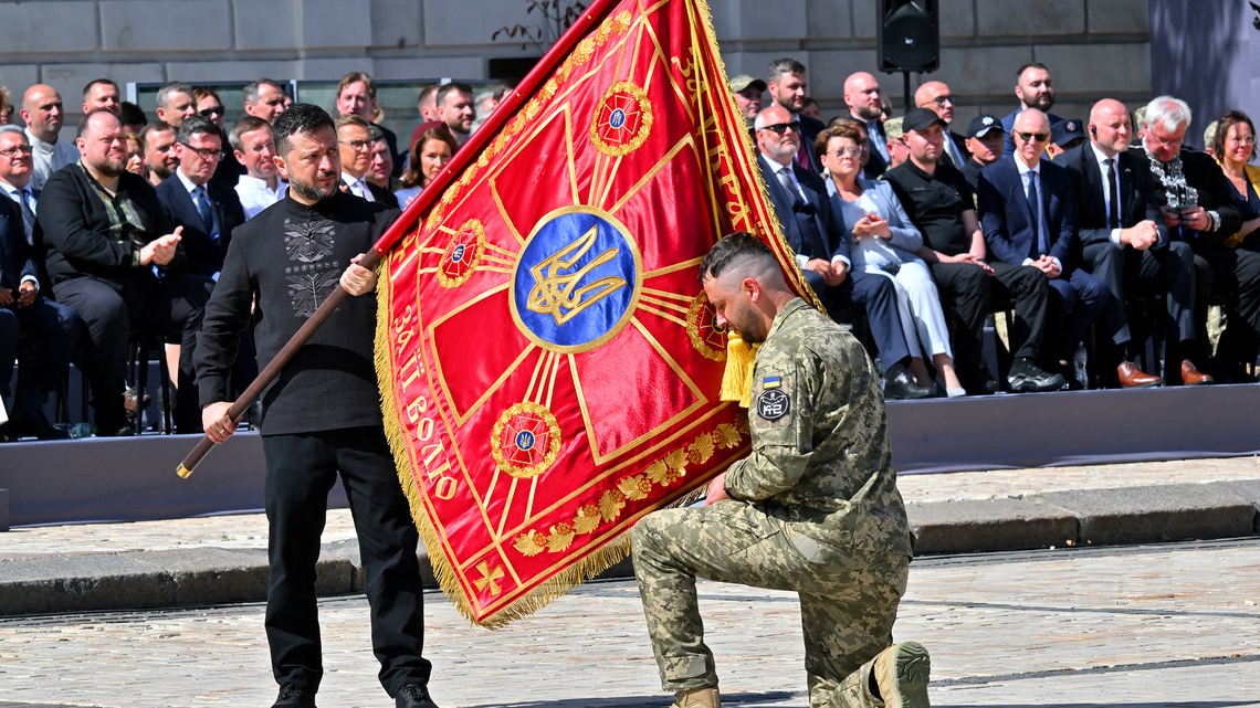 Zelenskyy marks Ukrainian independence with call to make Russia 'howl' 