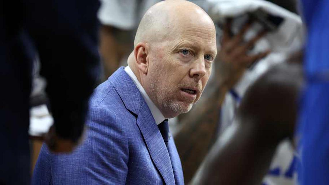  Mar 20, 2026; Philadelphia, PA, USA; UCLA Bruins head coach Mick Cronin reacts in the first half during a first round game of the men's 2026 NCAA Tournament at Xfinity Mobile Arena. Mandatory Credit: Bill Streicher-Imagn Images | Bill Streicher-Imagn Images 