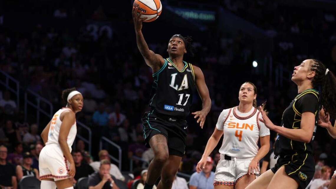 Rae Burrell scores 20, Sparks end losing streak by controlling Sun 