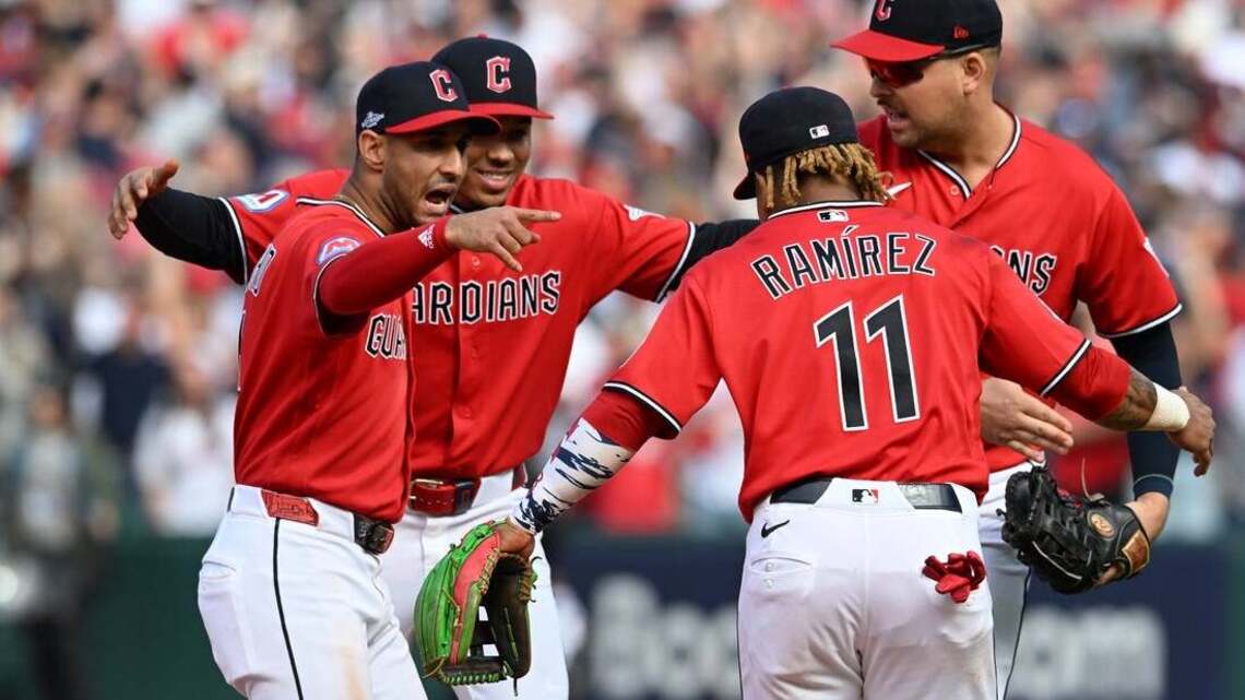 Petey Halpin, dominant pitchers push Guardians to 2-1 ALCS lead over Rays 