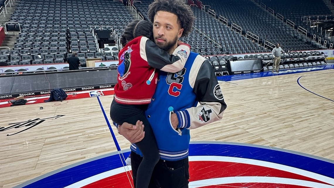 Pistons' Cade Cunningham Makes Rare Comment About 7-Year-Old Daughter Riley 