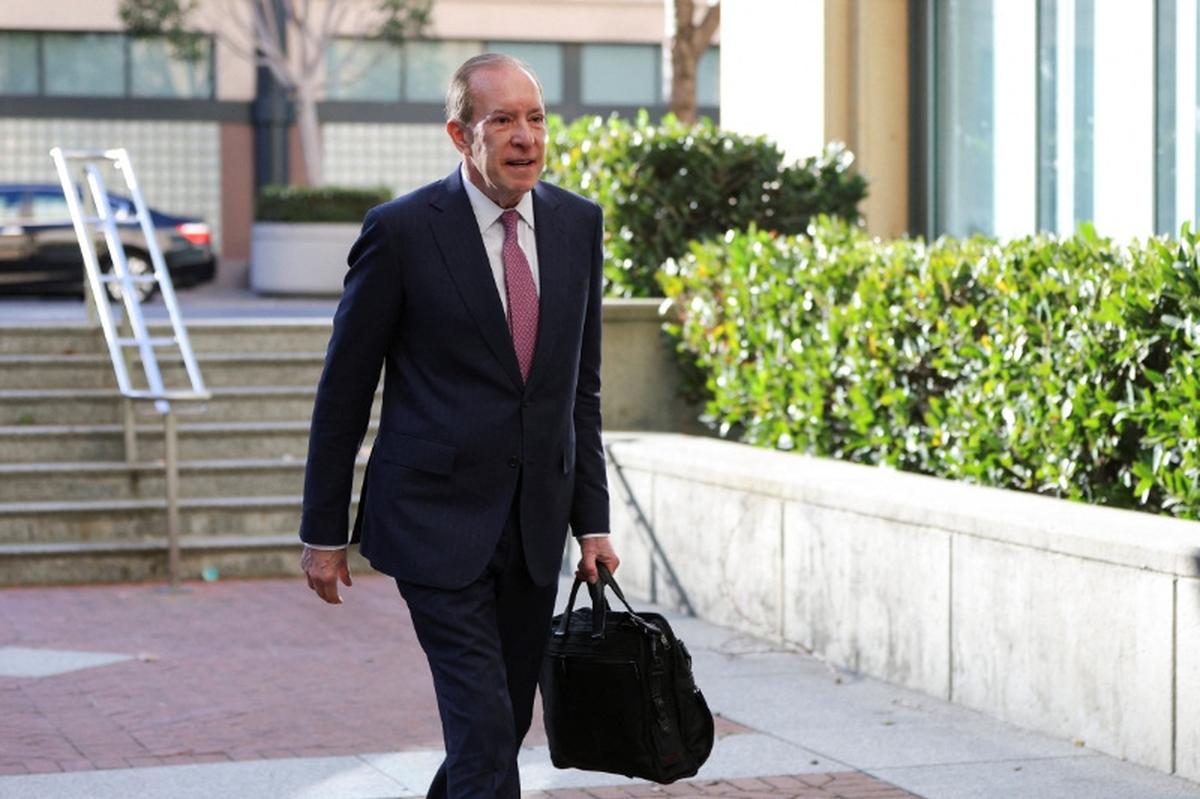 Elon Musk's lawyer, Steven Molo walks outside the federal courthouse, as the trial in Elon Musk's lawsuit over OpenAI's for-profit conversion continues, in Oakland, California, U.S., May 18, 2026. REUTERS/Manuel Orbegozo