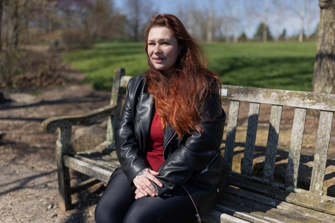 Arya Parks, who according to her complaint, was placed on involuntary unpaid leave while working at Speedway during her pregnancy, in Dayton, Ohio, April 8, 2026. The Pregnant Workers Fairness Act, which took effect in June 2023, gave workers a right to reasonable accommodations related to pregnancy. (Maddie McGarvey/The New York Times)