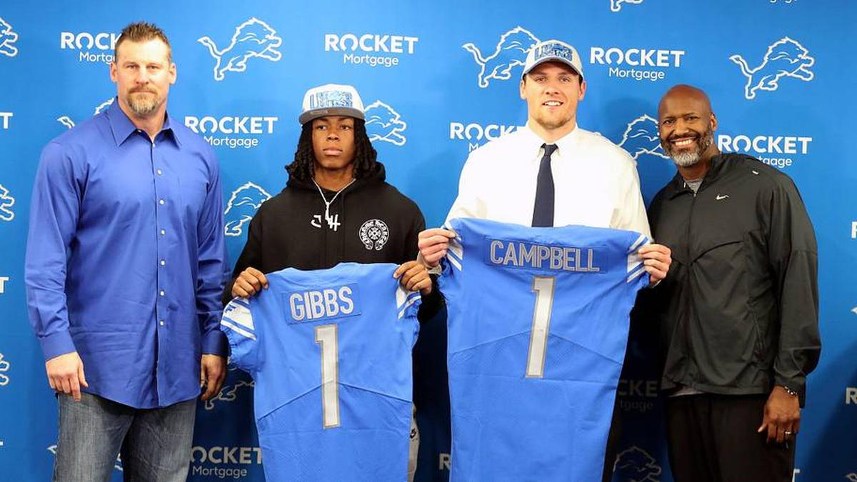  The Lions selected both Gibbs and Campbell in the first-round of the 2023 NFL draft. | Kirthmon F. Dozier / USA TODAY NETWORK 