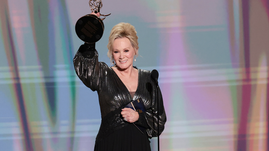 Jean Smart wins Emmy for lead actress in a comedy for ‘Hacks' final season, tying record 