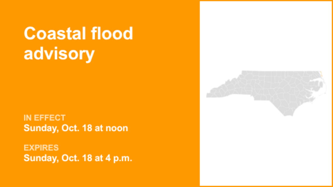 UPDATE: Coastal flood advisory affecting Eastern Currituck Monday and Tuesday 