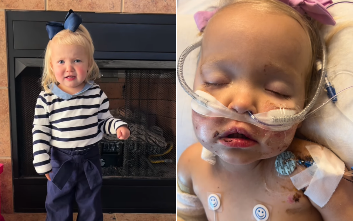  Mady before her illness and then in hospital. 