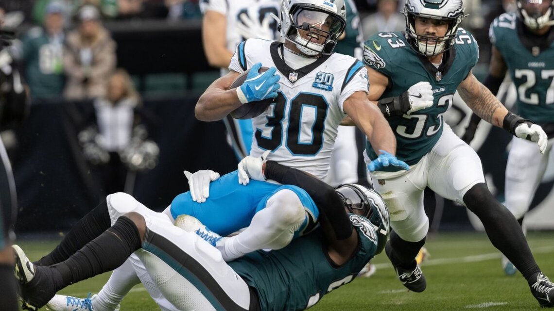 Panthers' running back Hubbard week to week with hamstring injury