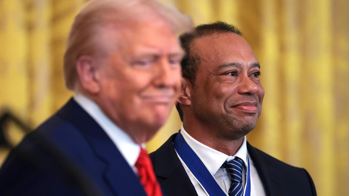 President Trump Identifies Tiger Woods' Biggest 'Problem'