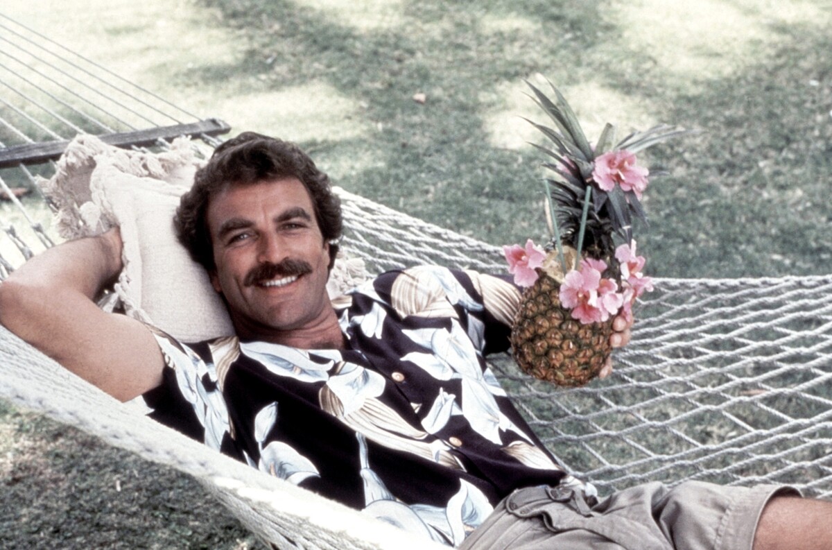 Tom Selleck, Magnum, P.I., circa 1980Gene Trindl / TV Guide / ©CBS / courtesy Everett Collection