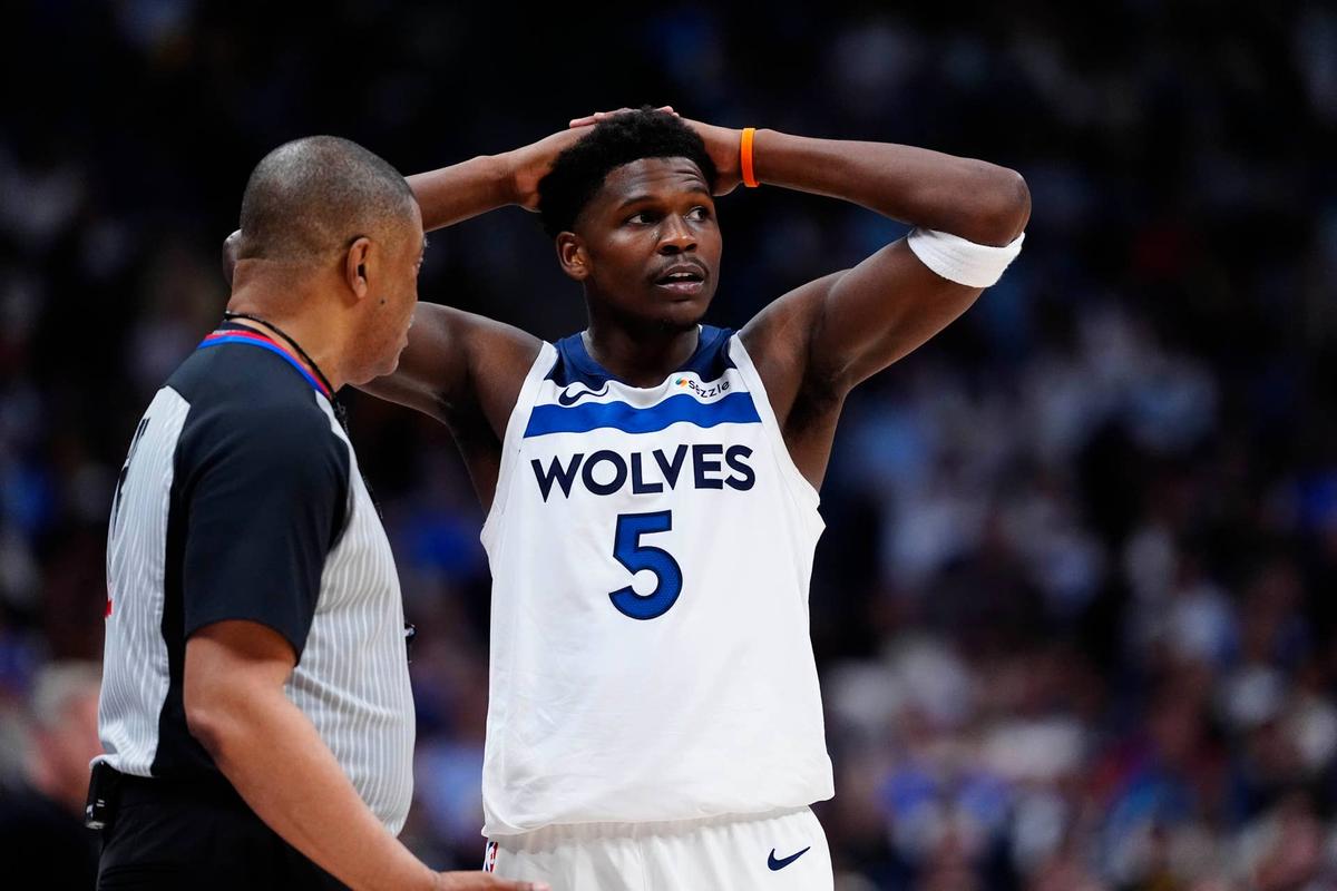  Minnesota Timberwolves guard Anthony Edwards against the Denver Nuggets. Ron Chenoy-Imagn Images