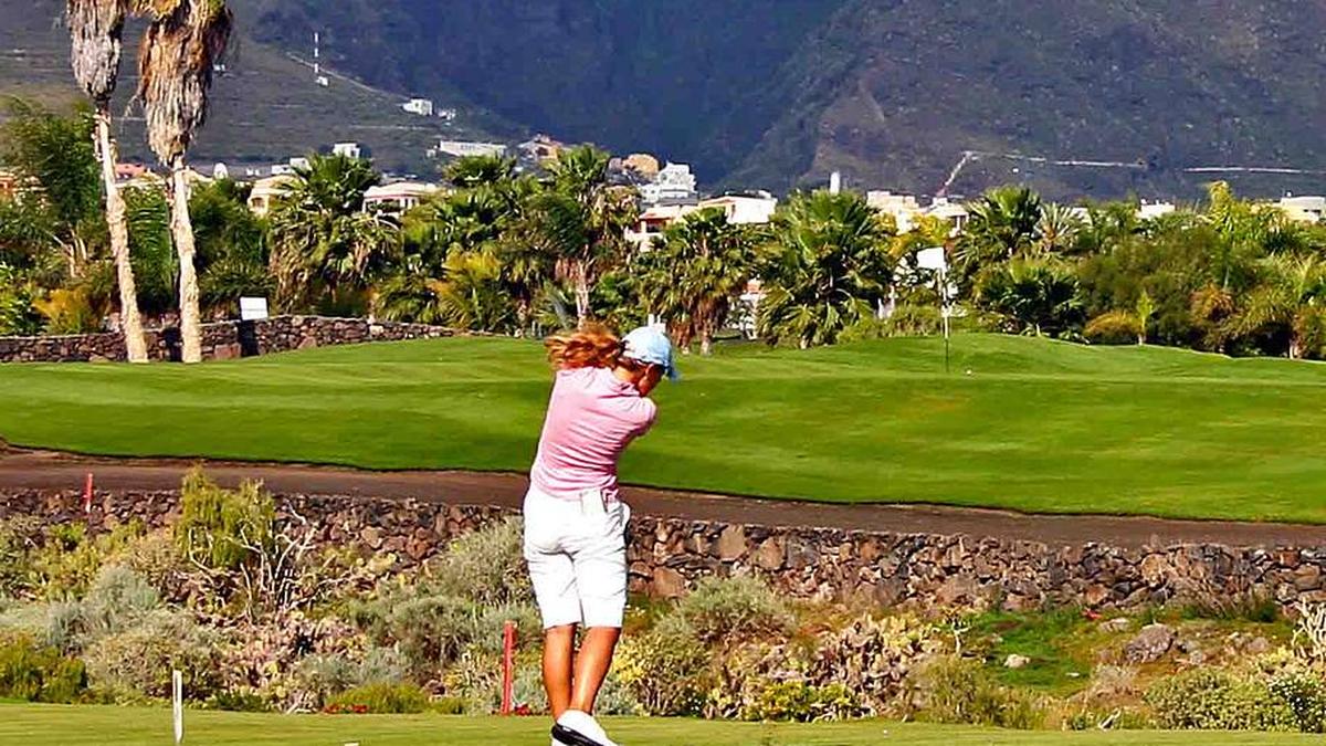  Shortly after college, the author lets it fly at a tournament on the Canary Islands. | Katie Bakken 