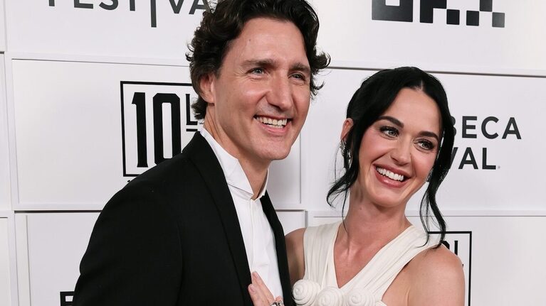 Katy Perry and Justin Trudeau Pack on the PDA in Red Carpet Debut 