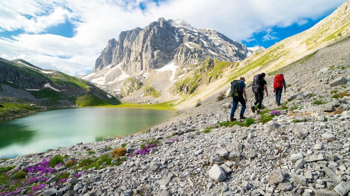 Mount Tymfi is one of the mountains in Greece that has seen significantly less snow cover over time. (Konstantis Alexopoulos via SWNS). 