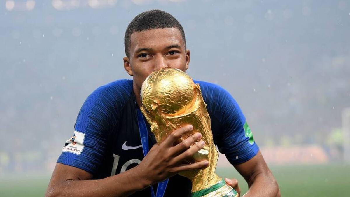  Mbappé won his first World Cup as a teenager. | Matthias Hangst/Getty Images. 
