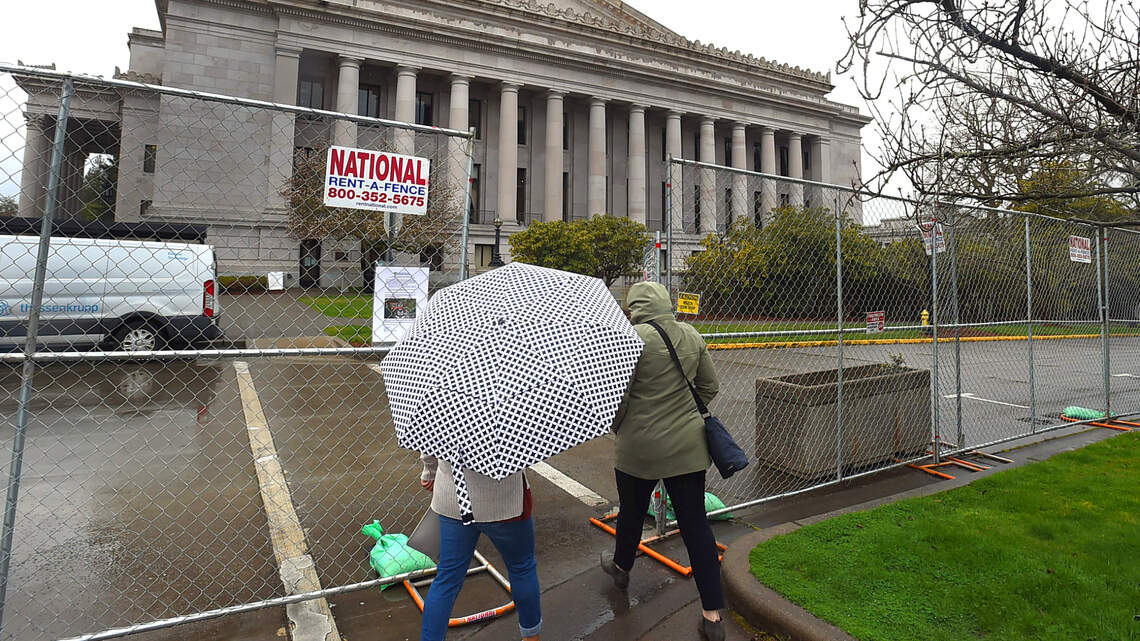 Capitol Campus, where access has been limited since January, reopened to pedestrians