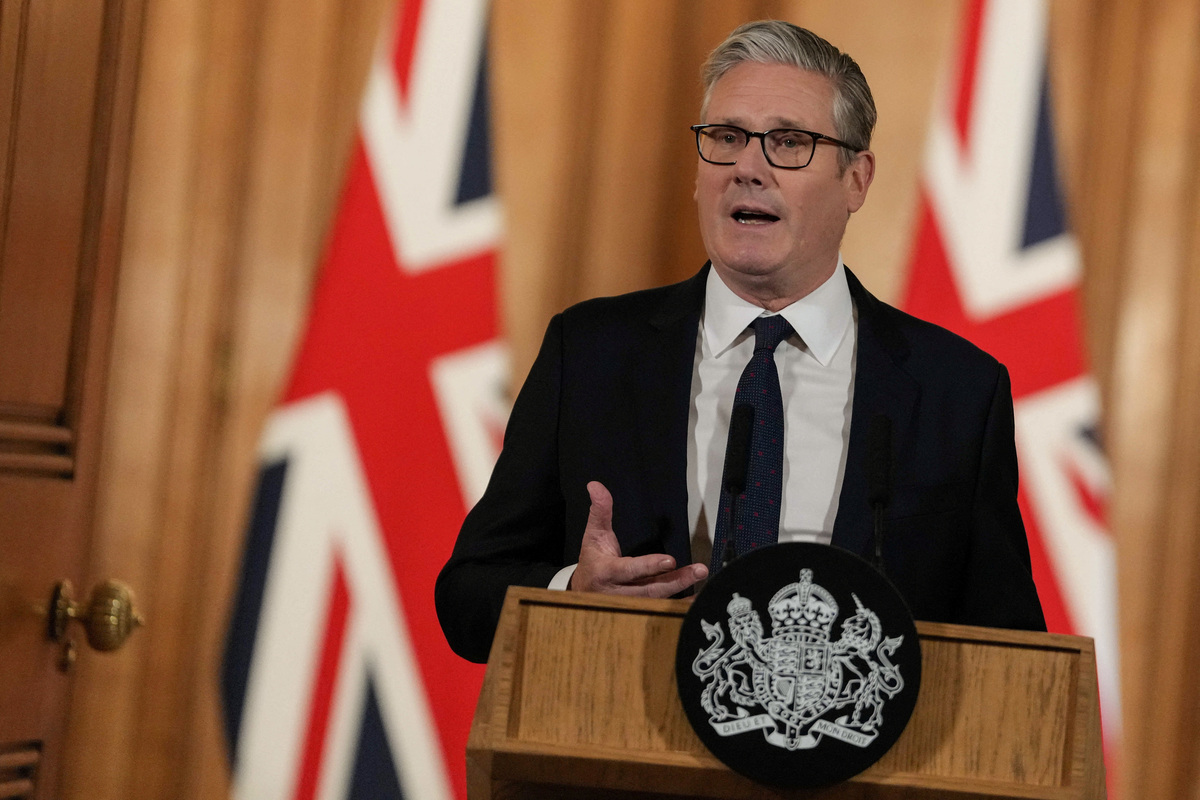 Britain's Prime Minister Keir Starmer attends a press conference at Downing Street in central London on June 15, 2026.    CARLOS JASSO/Pool via REUTERS