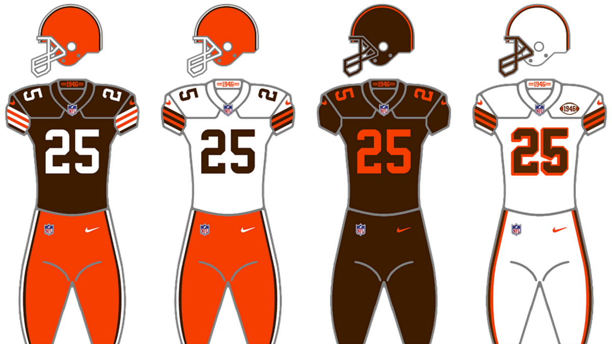  The Browns reverted to their classic uniform look ahead of the 2020 season. | Photo via Wikipedia. 