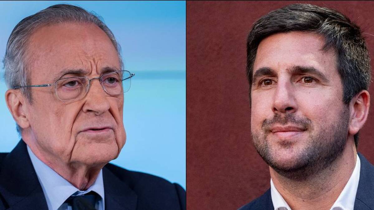  Florentino Pérez (left) faces competition from Enrique Riquelme (right). | Alberto Gardin/NurPhoto/Juan Naharro Gimenez/Getty Images 