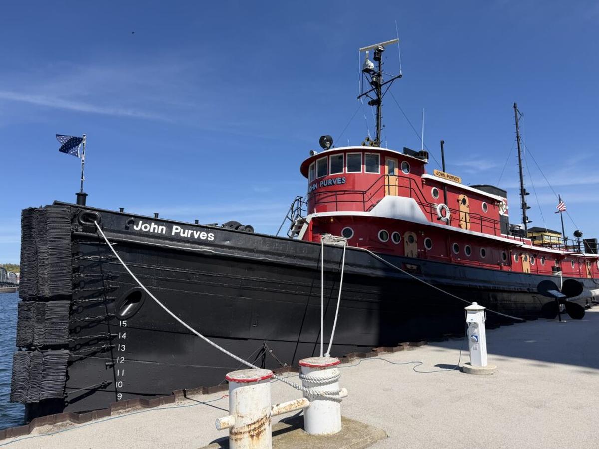  Volunteers lead tours of the restored 1919 John Purves tugboat at the Door County Maritime Museum. Photo credit: Cathy Bennett Kopf 