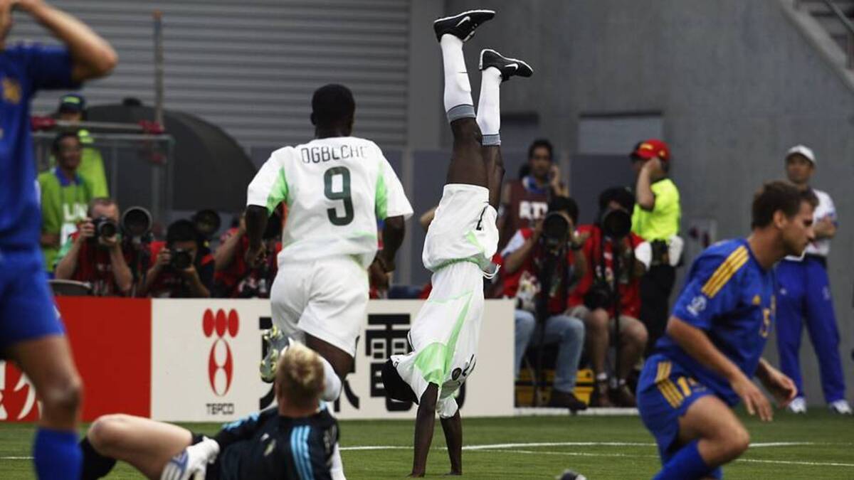  Try copying this celebration at your own risk. | David Cannon/Getty 