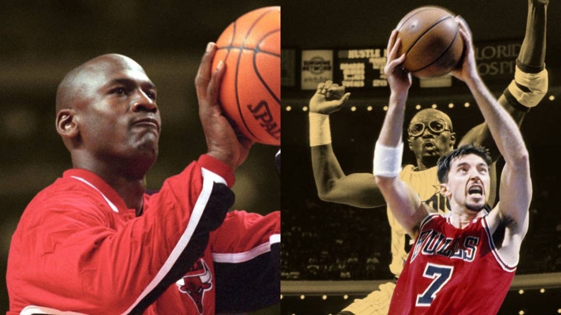 "This is not just for one practice" - Toni Kukoc recalls learning about Michael Jordan's comeback by seeing 50 pairs of Jordan Brand shoes at MJ's old locker 