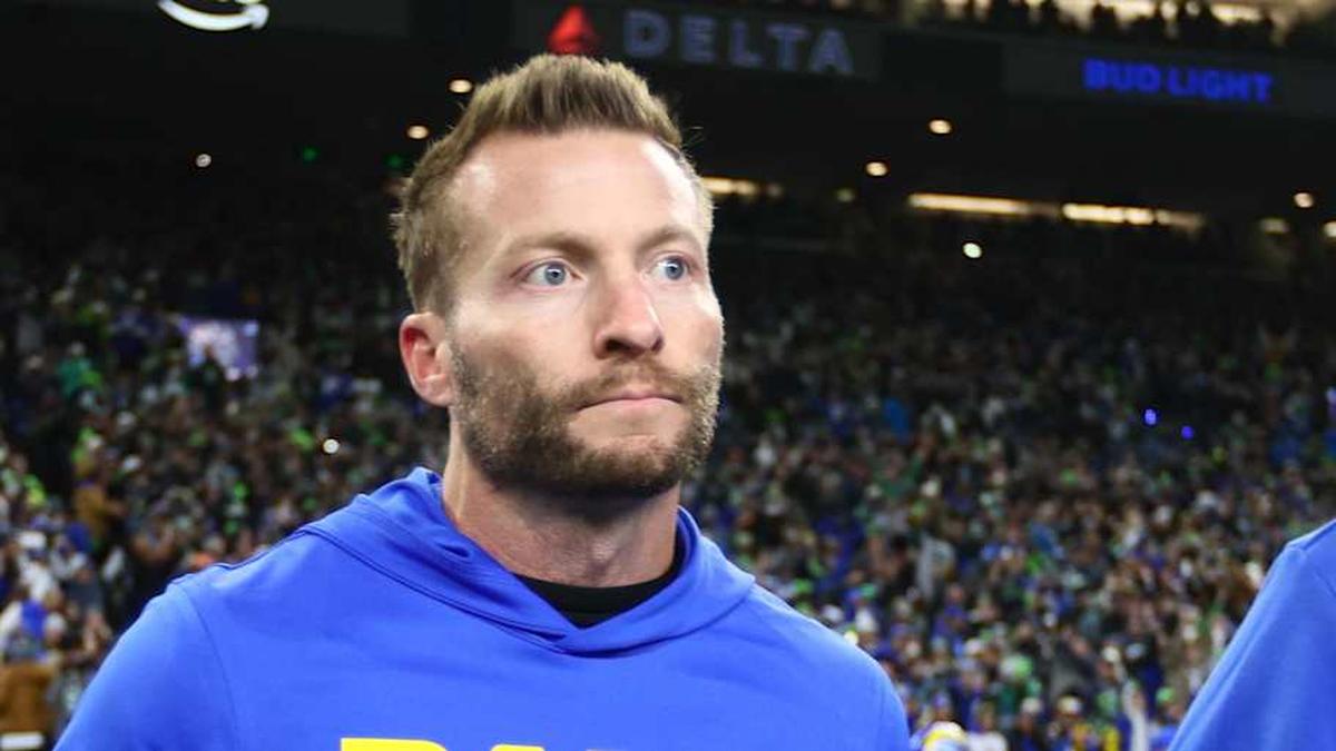  Jan 25, 2026; Seattle, WA, USA; Los Angeles Rams head coach Sean McVay walks on field after the 2026 NFC Championship Game against the Seattle Seahawks at Lumen Field. Mandatory Credit: Kevin Ng-Imagn Images | Kevin Ng-Imagn Images 