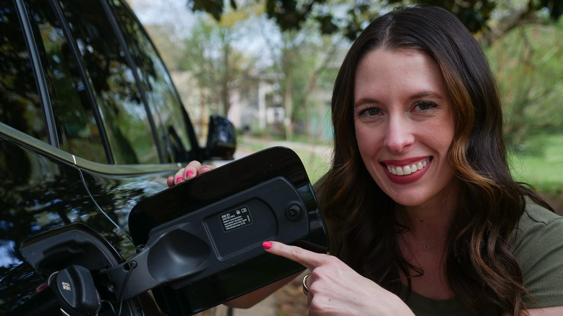 The quickest way to find a car's gas tank 
