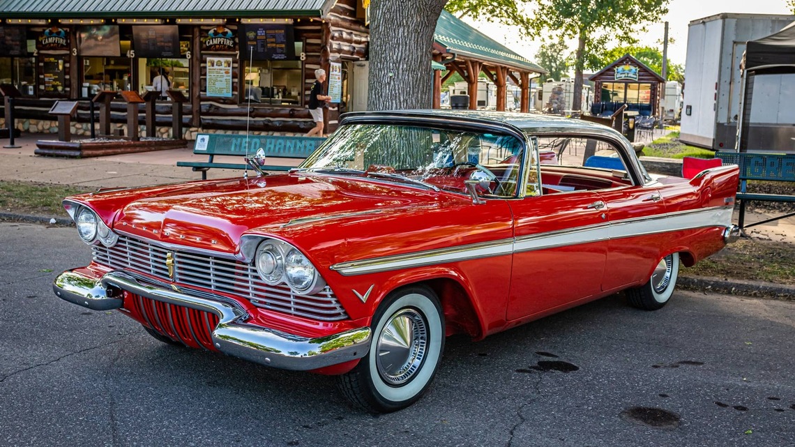 In 1957, Tulsa buried a new Plymouth Belvedere with four miles on the odometer in a concrete vault; opened 50 years later, it held nearly 2,000 gallons of standing water 