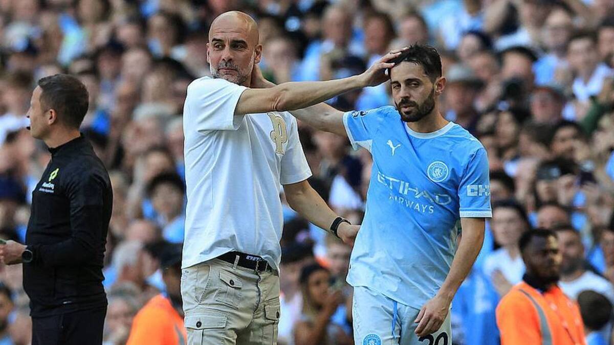  Bernardo was Pep Guardiola's most trusted lieutenant. | Darren Staples/AFP/Getty Images 