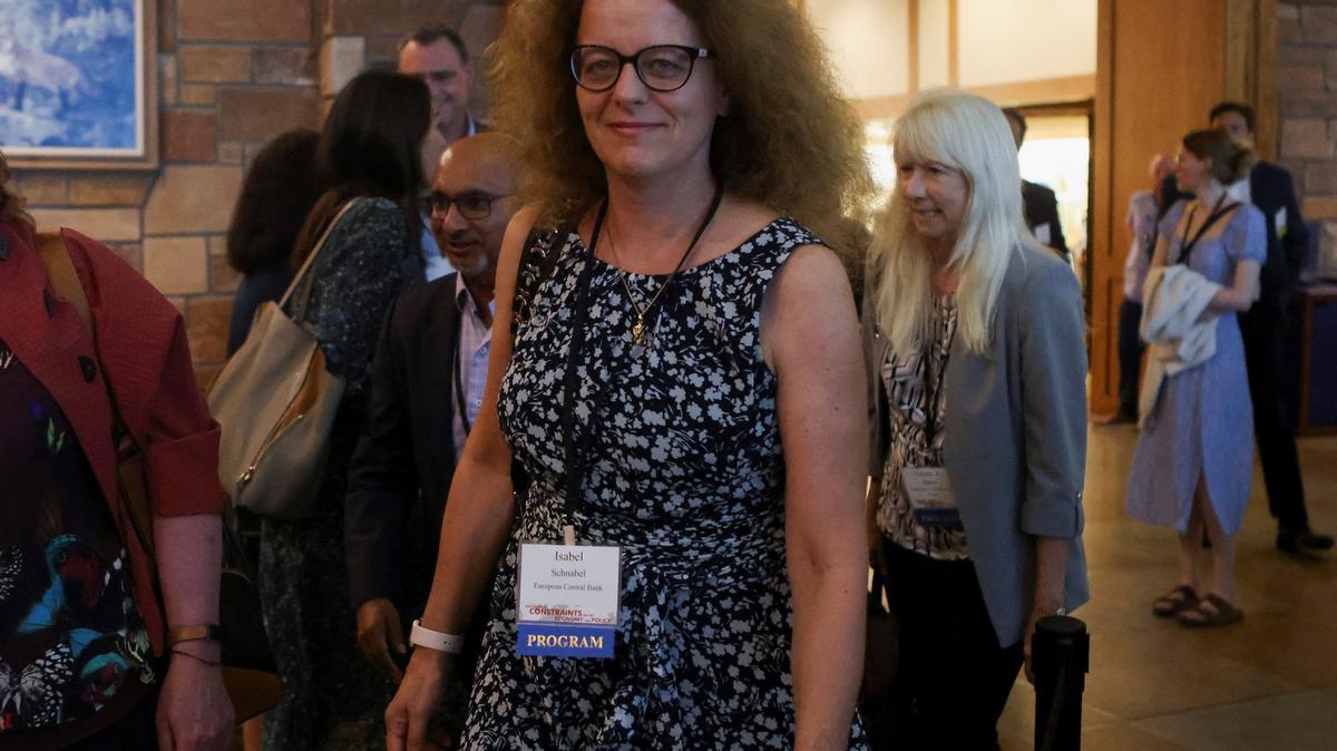 European Central Bank board member Isabel Schnabel attends a dinner program at Grand Teton National Park where financial leaders from around the world are gathering for the Jackson Hole Economic Symposium outside Jackson, Wyoming, U.S., August 25, 2022. REUTERS/Jim Urquhart