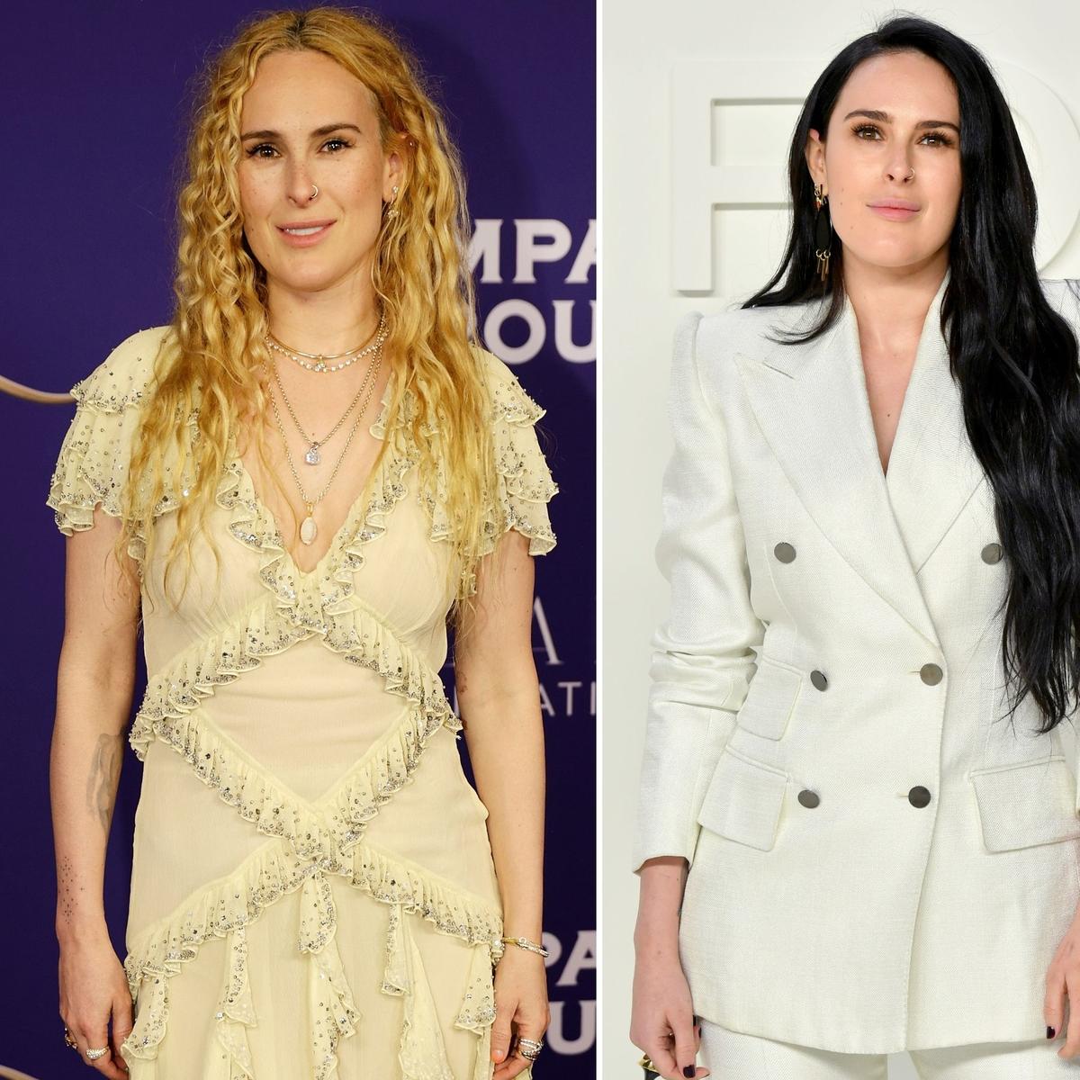 Rumer Willis in 2026 and 2020, respectively.