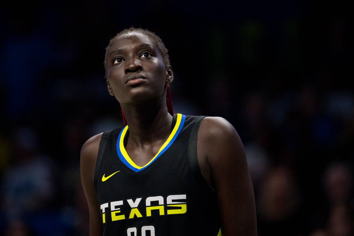  Dallas Wings center Awak Kuier (28) Jerome Miron-Imagn Images