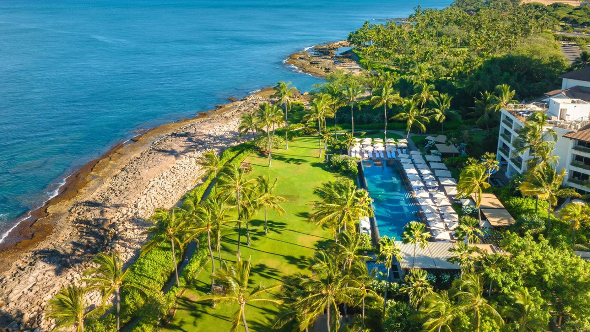 The beach is steps away at Four Seasons Resort Oahu at Ko Olina.