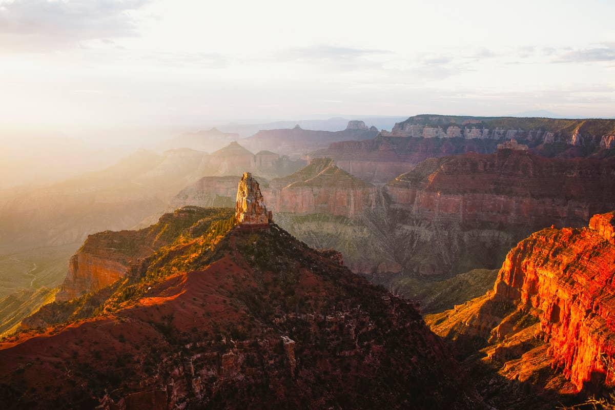  Grand Canyon National Park is home to wildlife, including rattlesnakes.