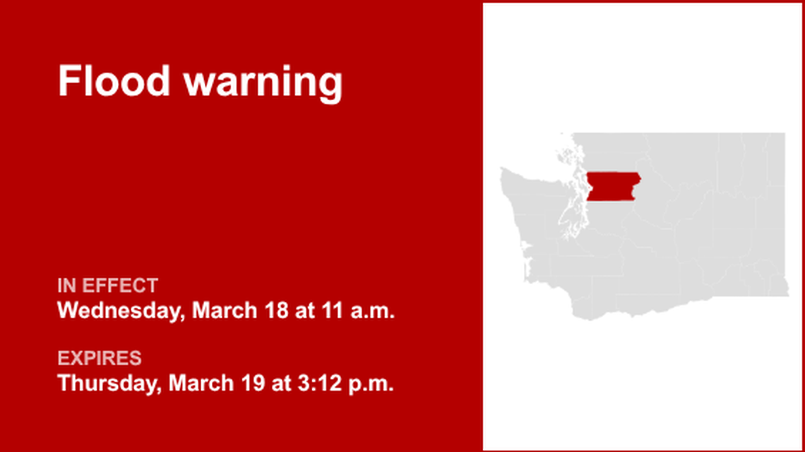 UPDATE: Snohomish County placed under a flood warning until Thursday night 
