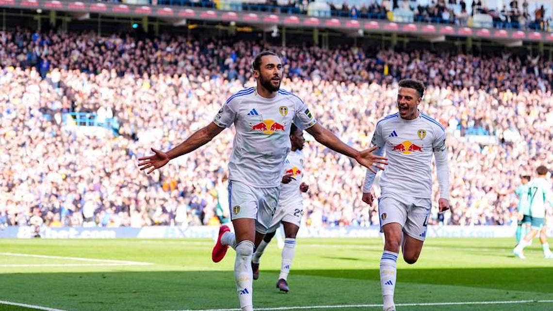  Dominic Calvert-Lewin slotted home from the spot. | Malcolm Bryce/Leeds United/Getty Images 