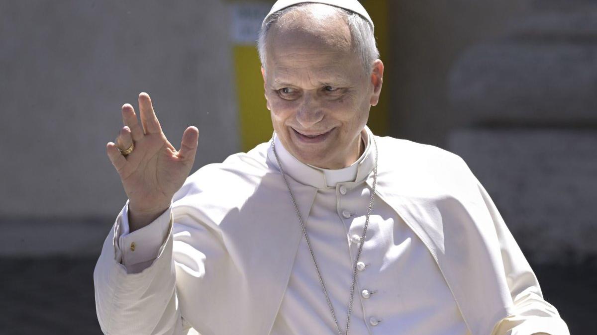 Pope Leo XIV celebrates the Easter Mass as part of the Holy Week celebrations at St Peter's Square at the Vatican on April 5. On Tuesday, he said President Donald Trump's accusations that he supports Iran having nuclear weapons were false.