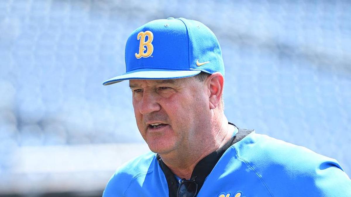  Jun 14, 2025; Omaha, Neb, USA; UCLA Bruins head coach John Savage on the field before the game against the Murray State Races at Charles Schwab Field. Mandatory Credit: Steven Branscombe-Imagn Images | Steven Branscombe-Imagn Images 