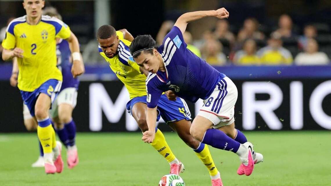 Sweden's Isak Hien helped off field with injury vs. Japan 